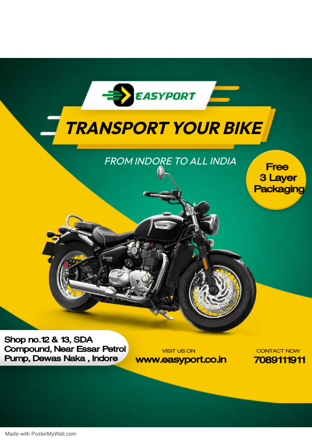 Bike transport Service from Indore to Bangalore